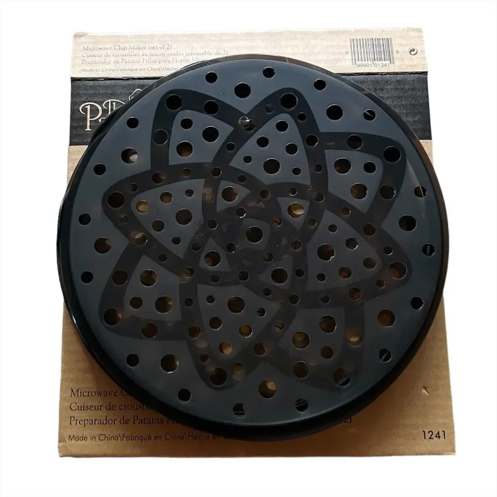 New Pampered Chef Microwave Chip Maker Set of 2 NIB